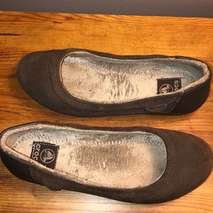 Crocs Furry Flats